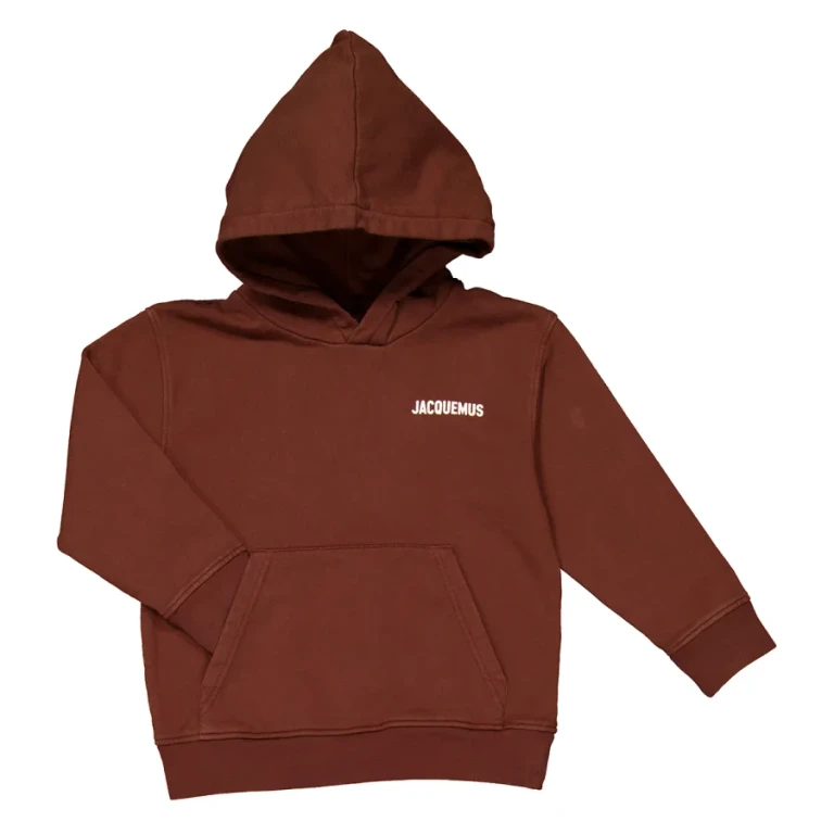 Jacquemus Kids Logo Embroidered Cotton Hoodie
