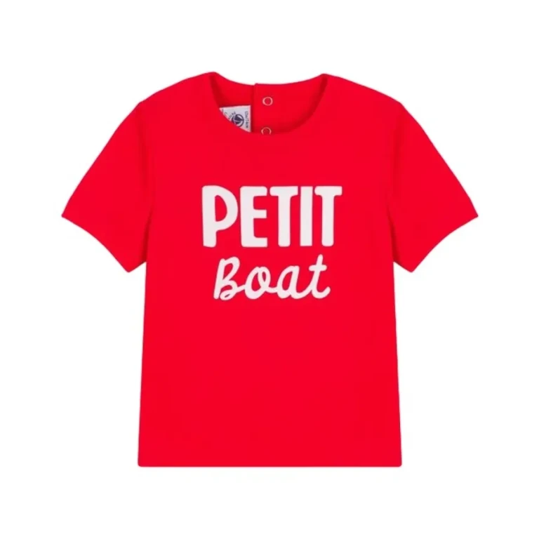 Petit Bateau Kids Motif Design Short Sleeve T-Shirt