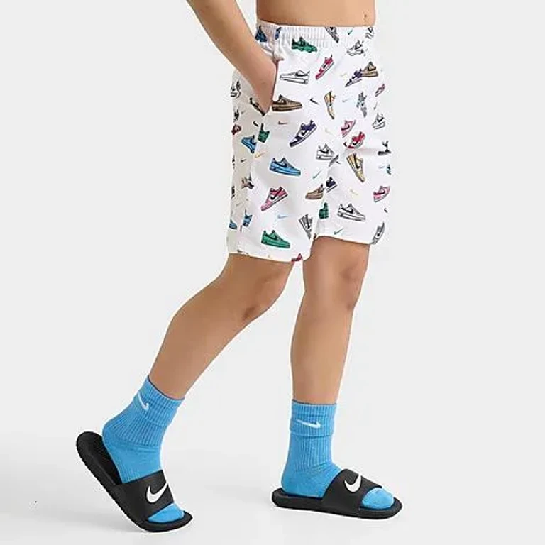 Nike Boys Big Kids Swim Breaker 7 Inch Volley Shorts in Blue Size: Small