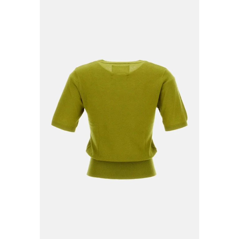 Cashmere and Merino Wool Crew Neck T-Shirt (41621218TU05OLEANDER)