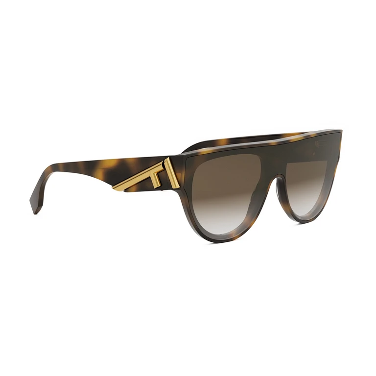 Fendi FE40150I 53F Havana Marrone Acetate Occhiali Da Sole - Women