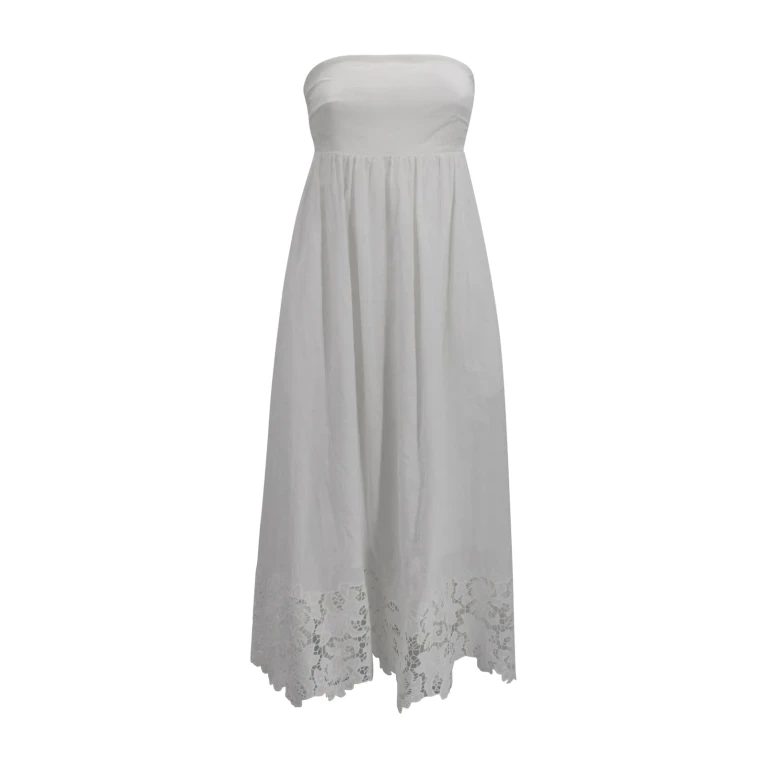 Max Mara Studio Long Linen Bustier Dress