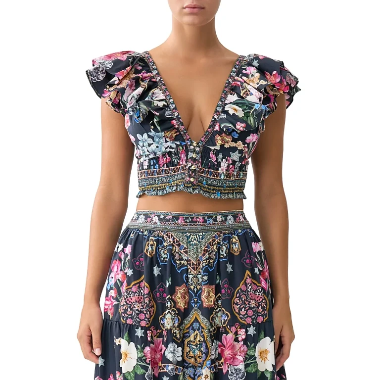 Camilla Frill Cropped Top