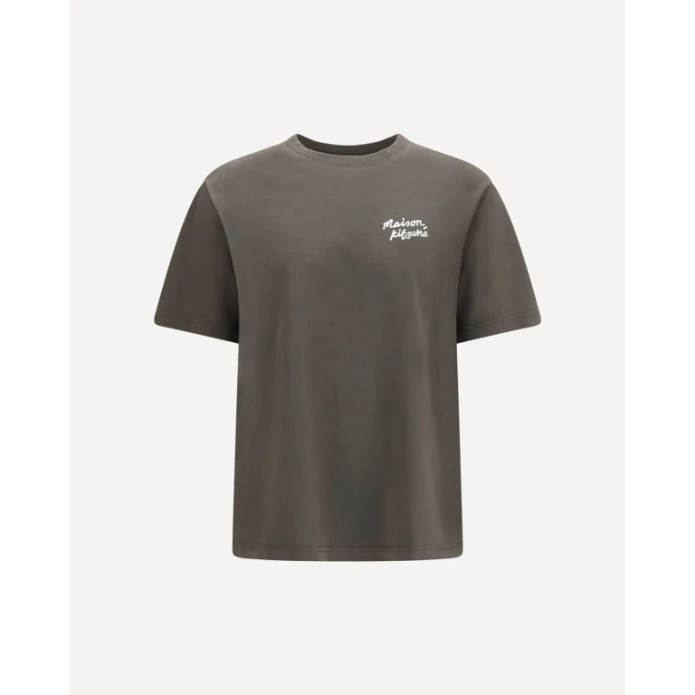 MAISON KITSUNÉ Handwriting Comfort T-shirt in cotton jersey Male S