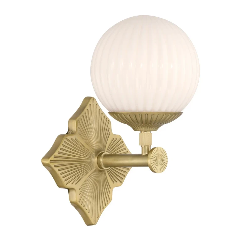Aged Brass Wall Sconce from the Orly Collection
