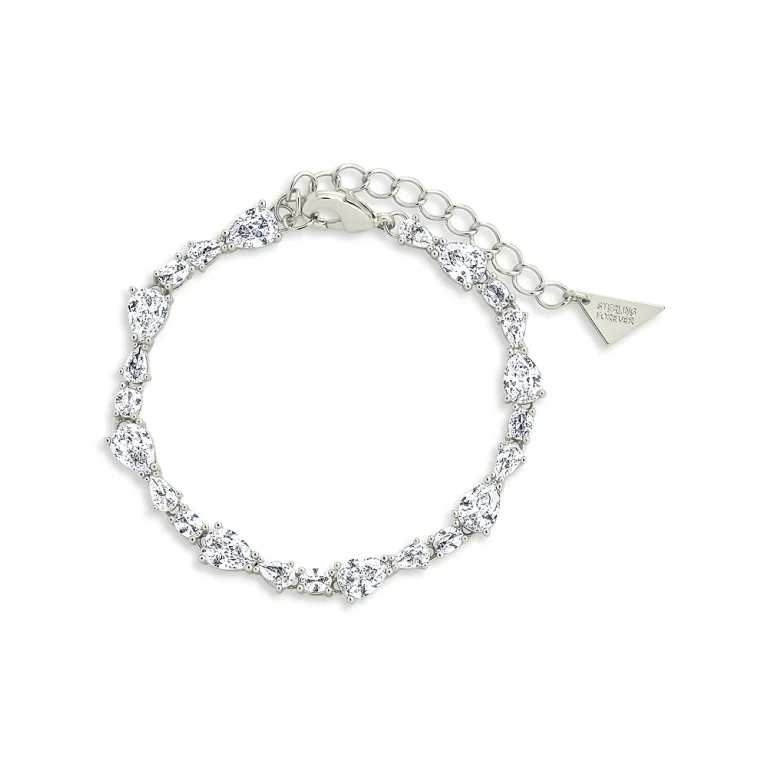 Sterling Forever Wyatt Cubic Zirconia Tennis Bracelet