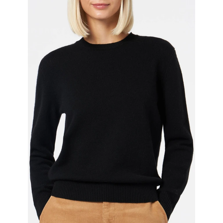 Mc2 Saint Barth Cashmere Sweater Sorbonne Black - Women