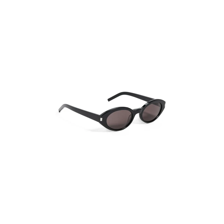 Saint Laurent Round Sunglasses Black-Black-Black One Size