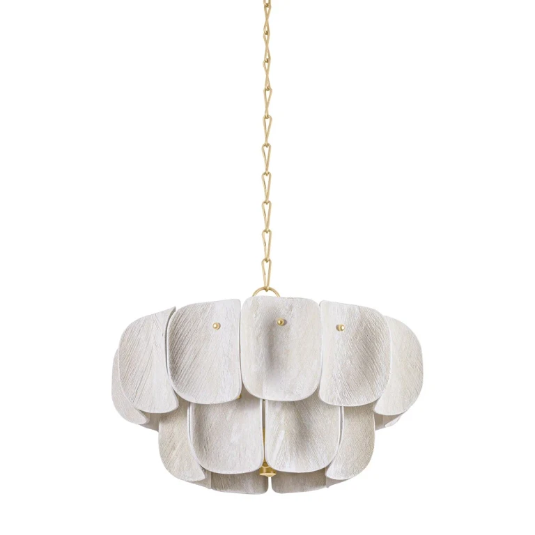 Vintage Gold Leaf Chandelier from the Amalfi Collection