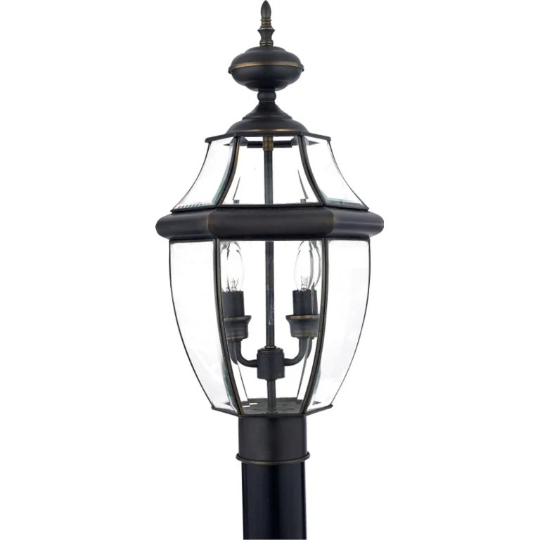 Newbury 2-Light Outdoor Post Mount in Medici Bronze