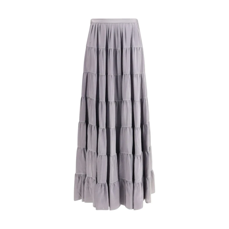 Forte_Forte Draped Habotai Silk Skirt