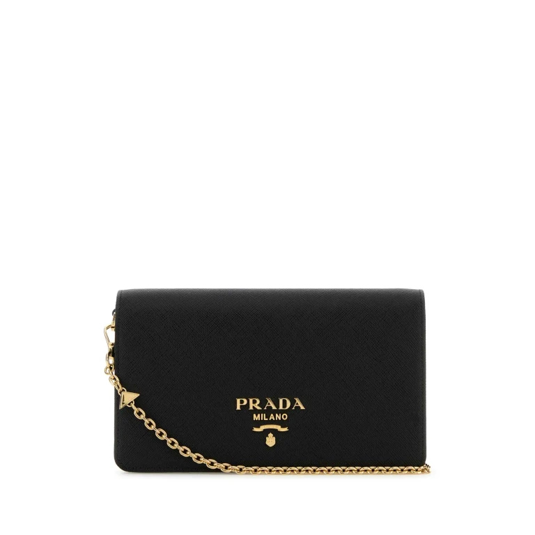 Black Leather Mini Shoulder Strap