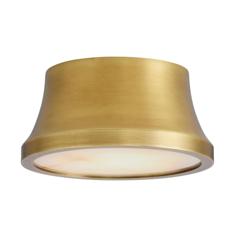 Antique Brass LED Flush Mount from the Louisa Collection