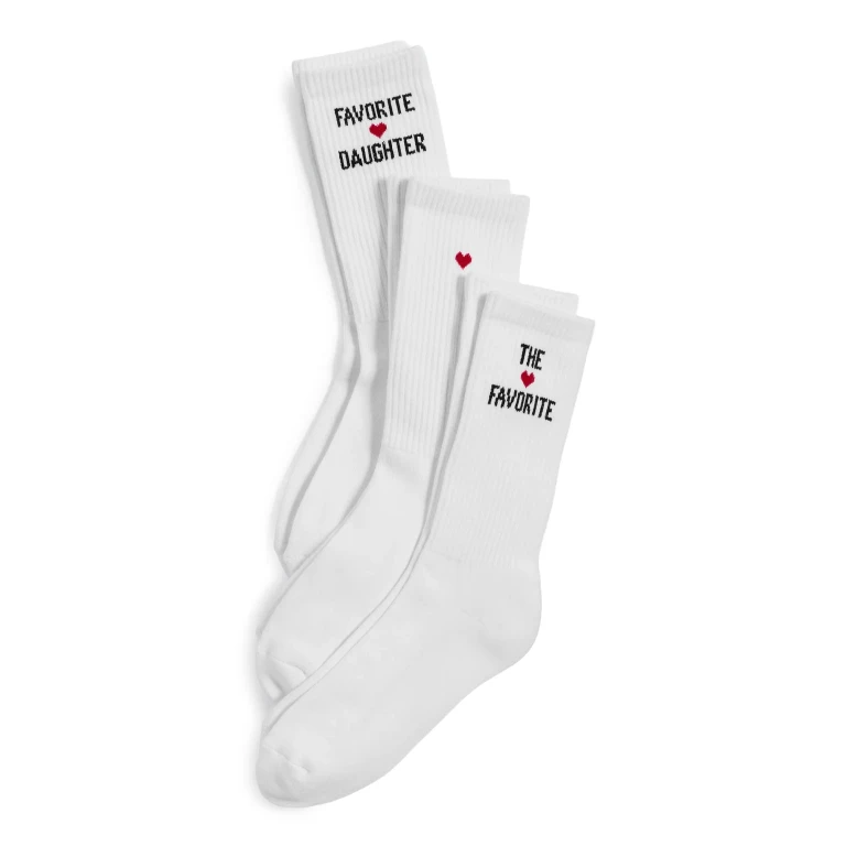 Favorite Daughter The Heart Socks Box Set White One Size