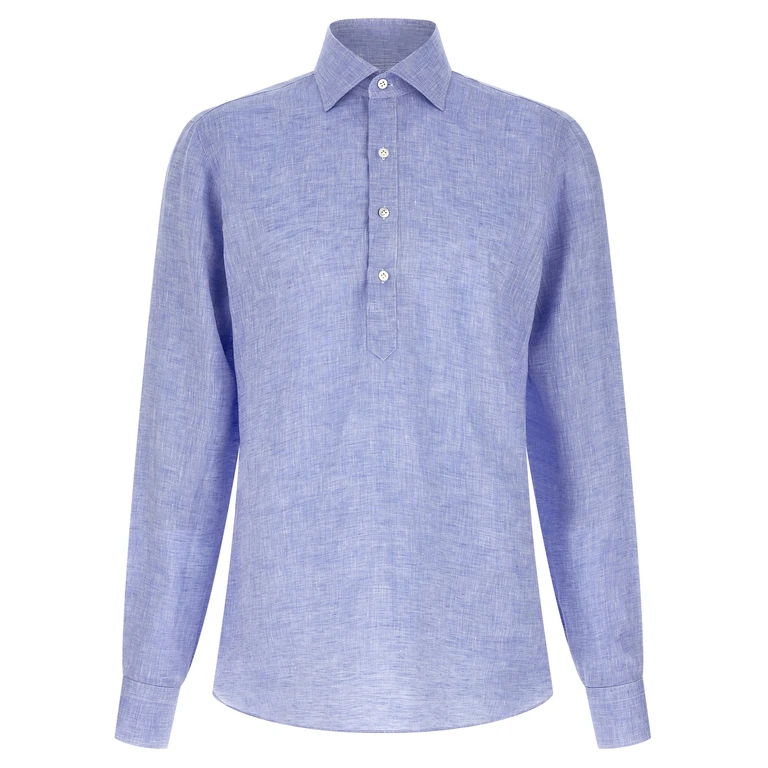 Borriello Linen blouse Light Blue Shirt - Men