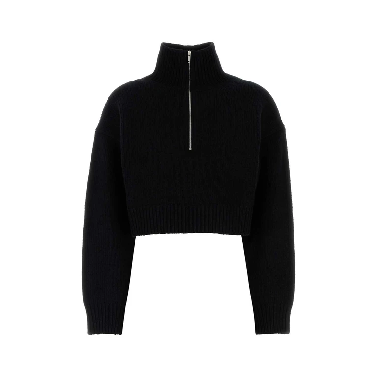 Nanushka Black Wool Blend Sonore Sweater Exterior: Cashmere Maglieria - Women
