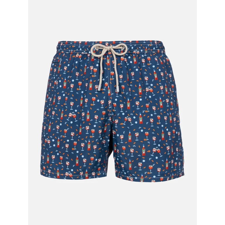 MC2 Saint Barth Lighting Micro Fantasy Swim Shorts With Spritz Print Special Edition