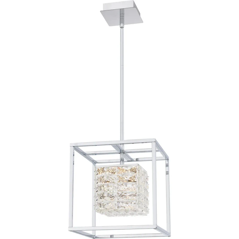 Polished Chrome LED Pendant from the Dazzle Collection
