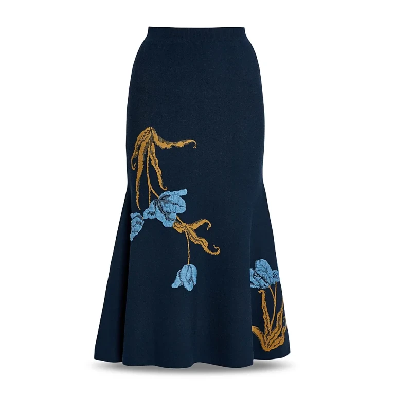 Erdem A-Line Midi Skirt
