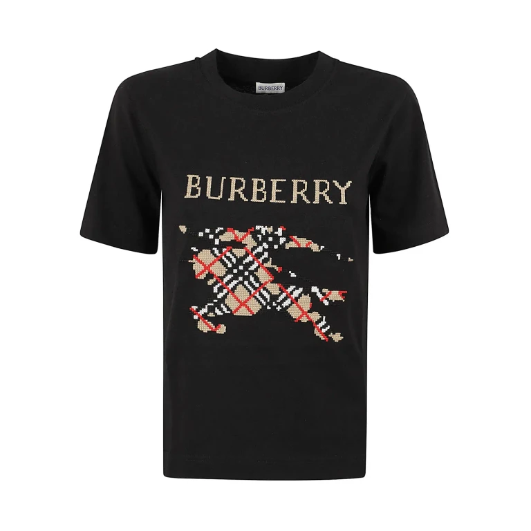 Burberry Check-motif Graphic T-shirt