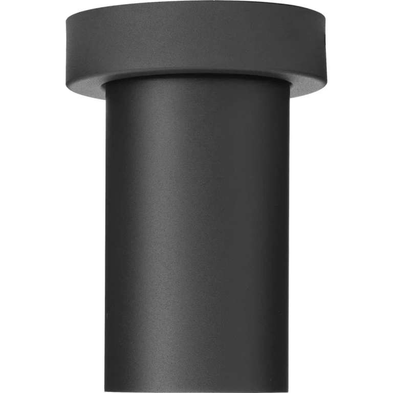 Black One Light Adjustable Ceiling Mount from the 3In Cylinders Collection