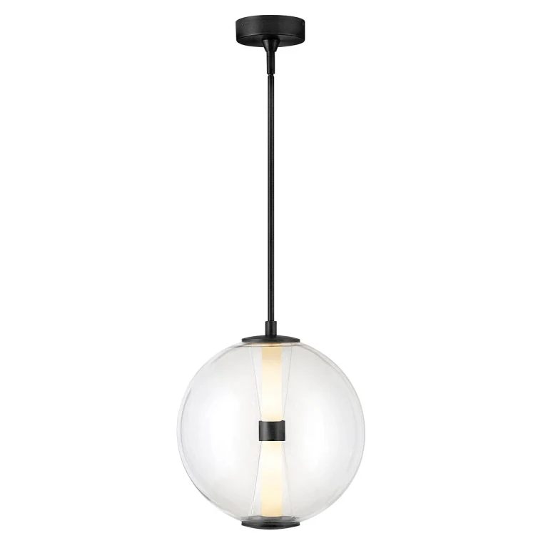 Black LED Pendant from the Elin Collection