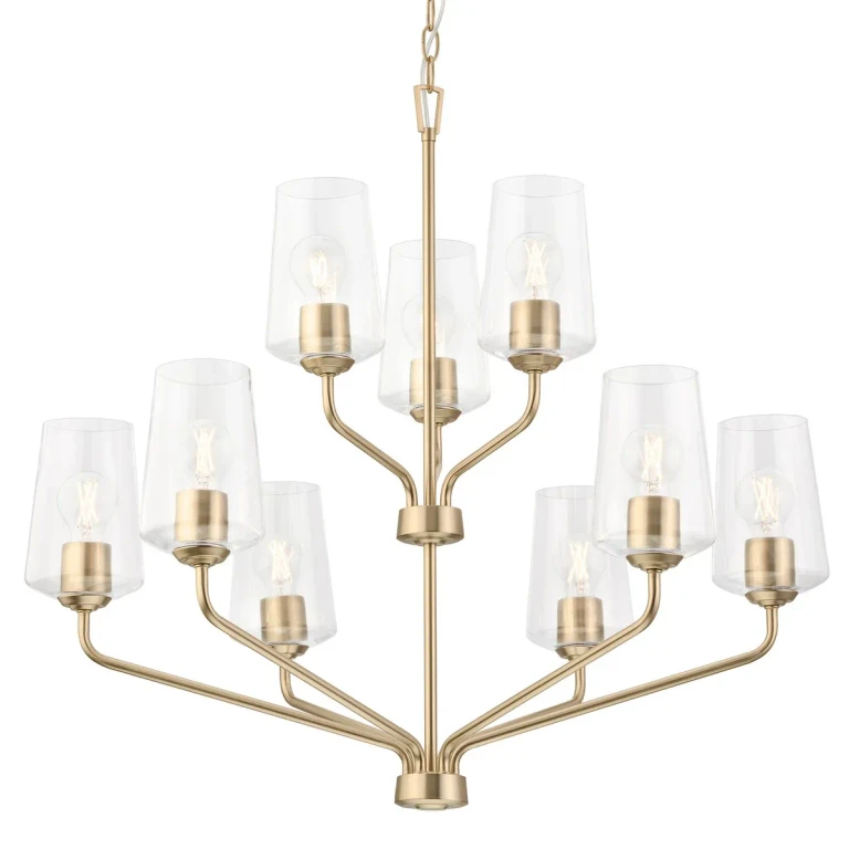 Champagne Bronze Chandelier from the Celino Collection