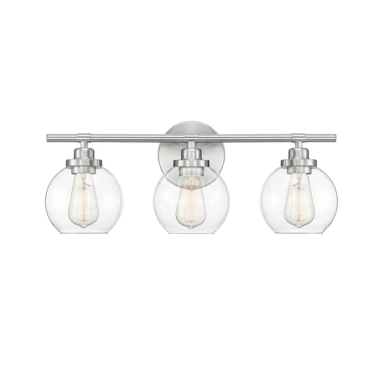 Savoy House Carson 3-Light Bathroom Vanity Light in Satin Nickel - 8-4050-3-SN