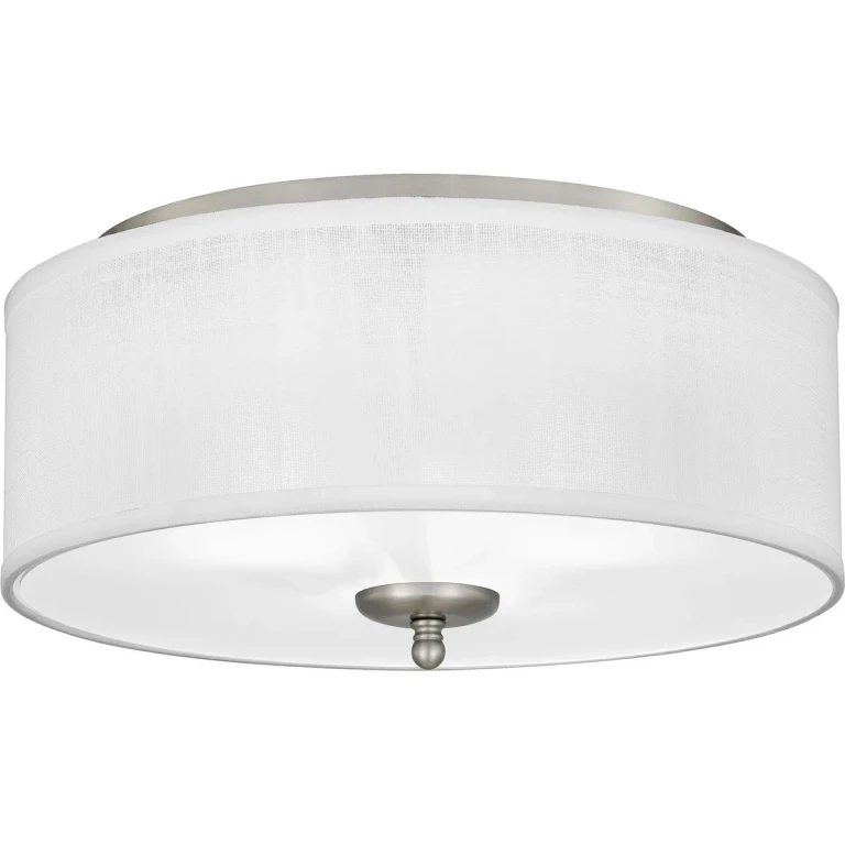 Blanche 3-Light Flush Mount in Brushed Nickel
