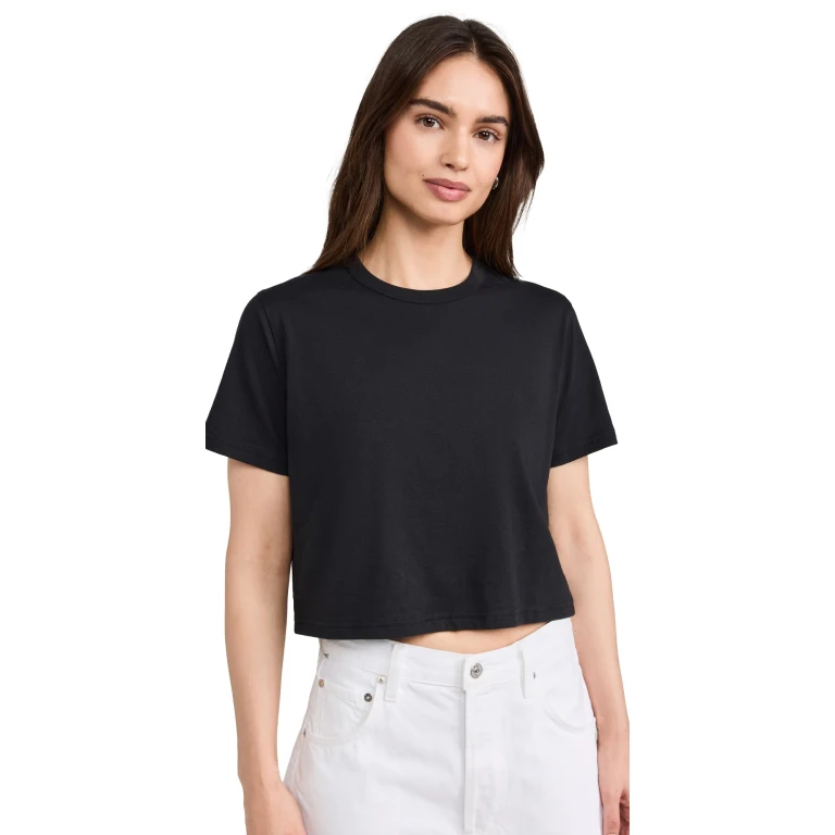 Sold Out NYC The Cropped Perfect Tee in Black Black L