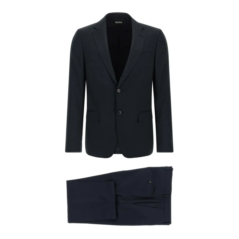 Zegna Robe Au Genou - Bleu