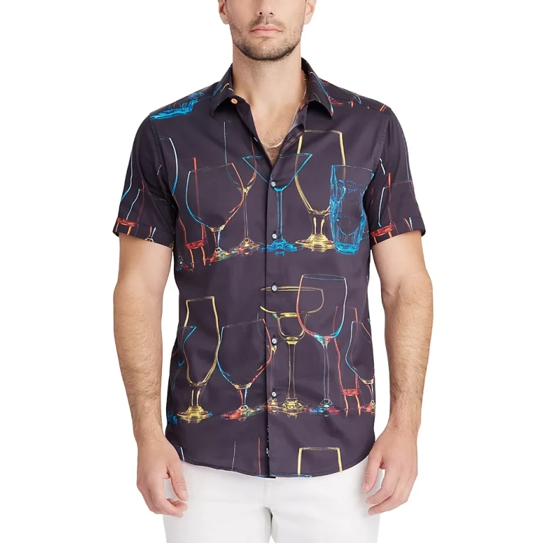 Robert Graham Neon Nights Short Sleeve Woven Shirt