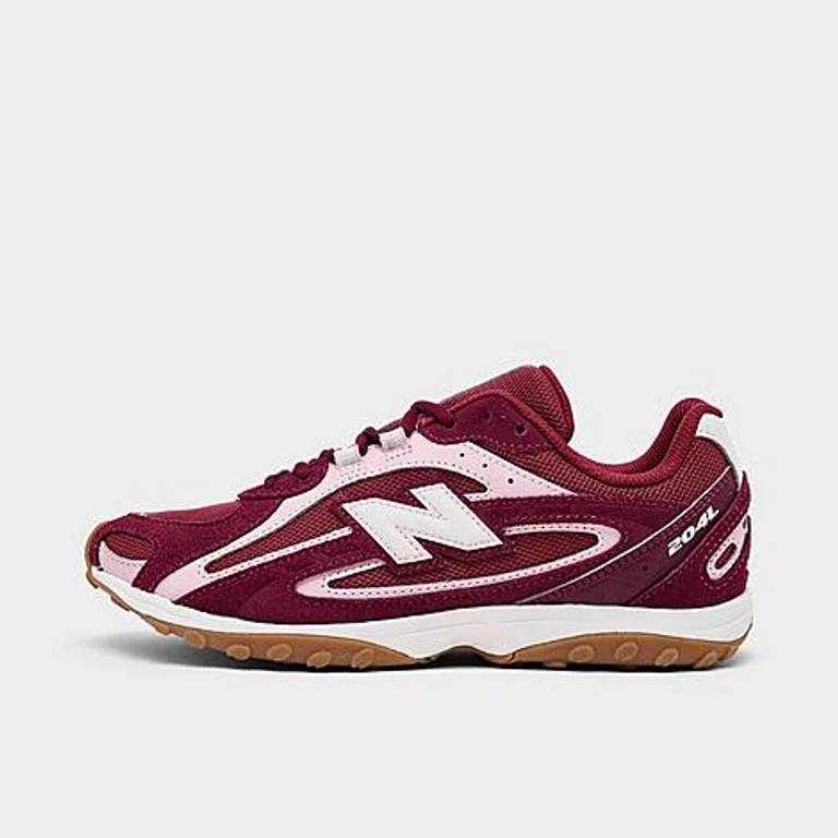 New Balance Women's 204L Casual Shoes in Burgundy/Stone Pink Size: 5.5