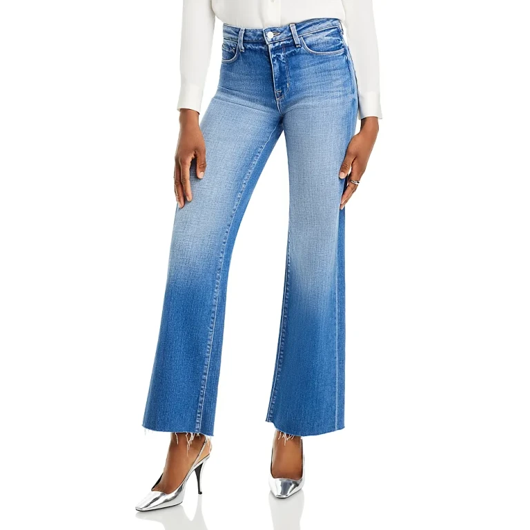 L'agence Scottie High Rise Wide Leg Jeans in Hayward