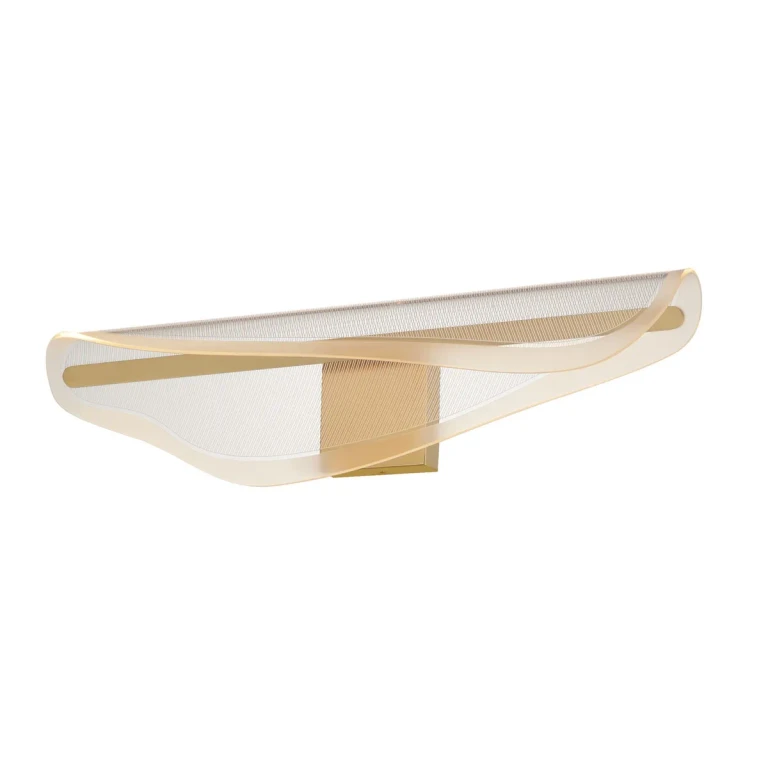 Gold LED Bathroom Vanity Light from the Manta