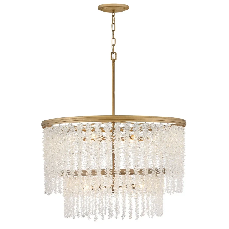 Burnished Gold LED Chandelier from the Rubina Collection