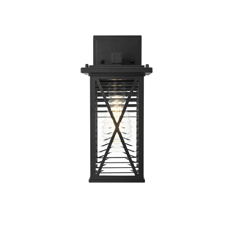 Black Outdoor Wall Sconce from the Jada Collection