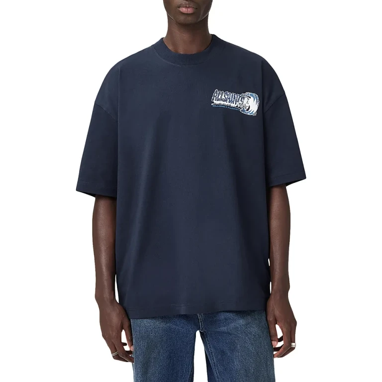 Allsaints Burnout Short Sleeved Crewneck Tee