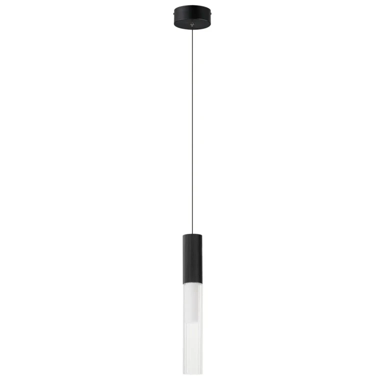 Black LED Pendant from the Reeds Collection