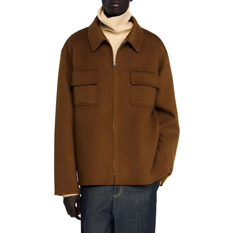 Sandro Dual Pocket Overshirt Jacket