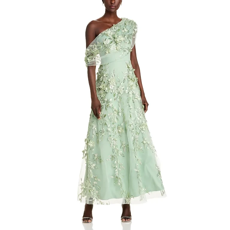 Eliza J Asymmetric Floral Gown