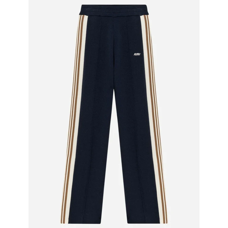 Autry Viscose Blend Trousers With Logo
