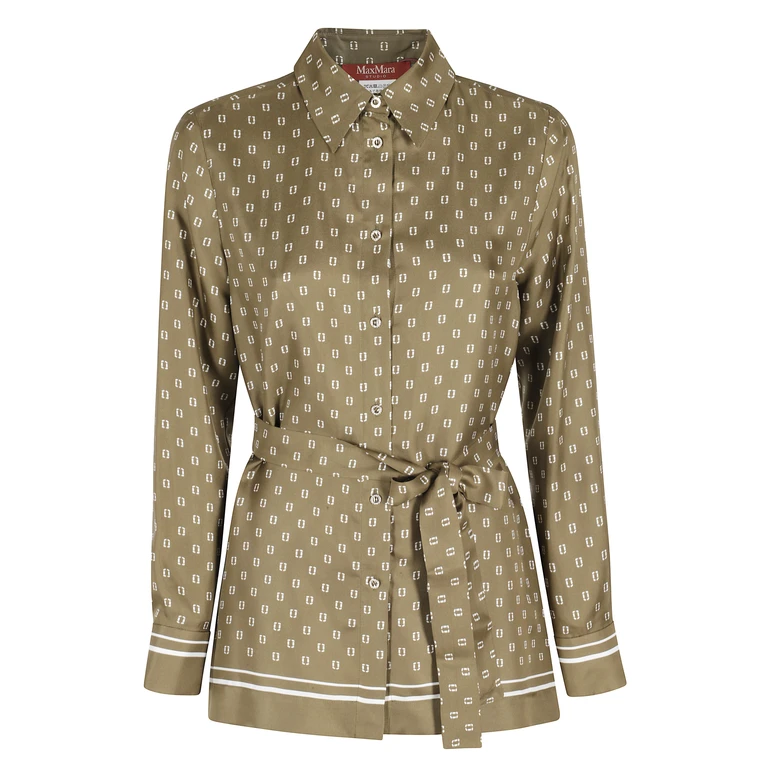 Max Mara Studio Tenuta Green Seta Camicia - Women