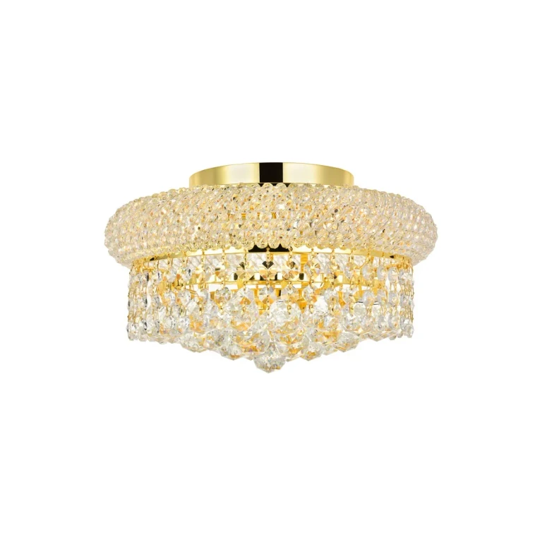 Gold Four Light Flush Mount from the Primo Collection