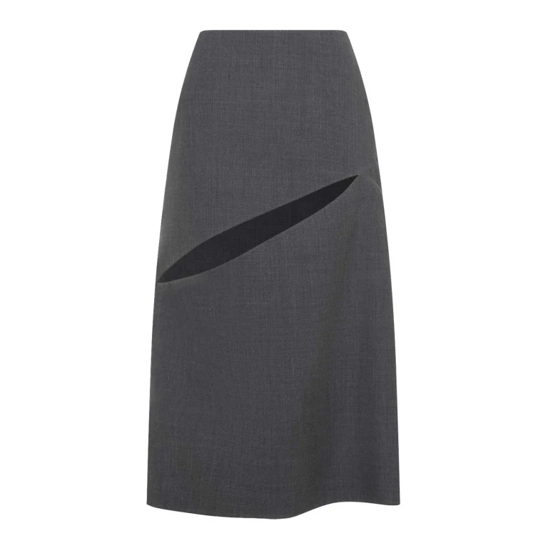 Jil Sander Jupe Midi - Gris
