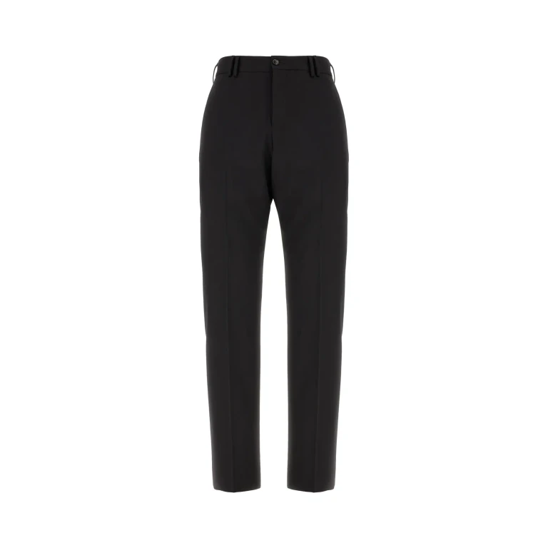 PT Torino Black Stretch Wool Pants