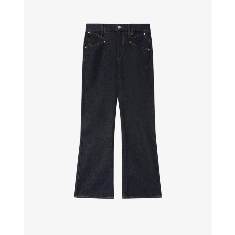 Pantalon Belvia - Femme - Foncé Nuit - Taille 32 - Isabel Marant