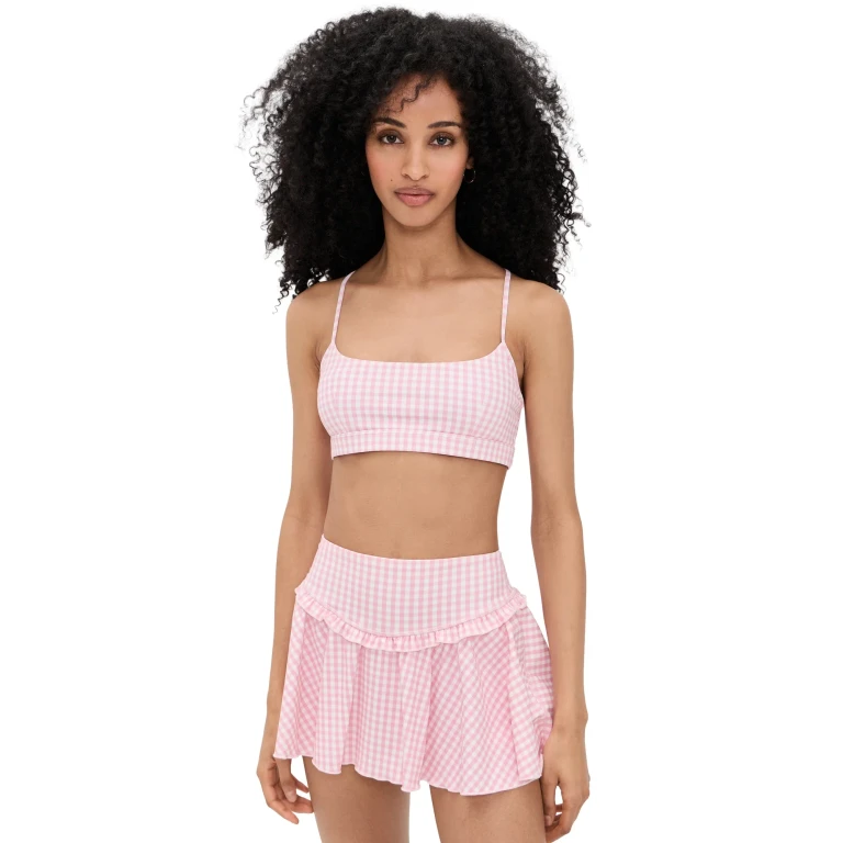 LoveShackFancy Cadelle Bra Tickled Pink XL