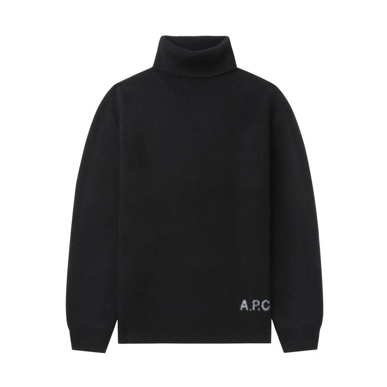 A. P.C. Pull Col Roulé - Noir