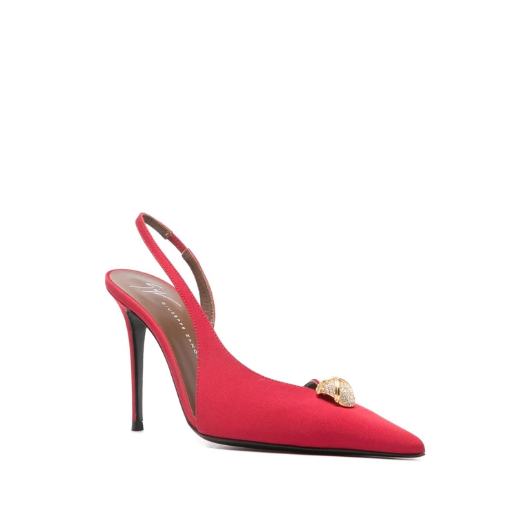 Giuseppe Zanotti With Heel Red Fabric - Women
